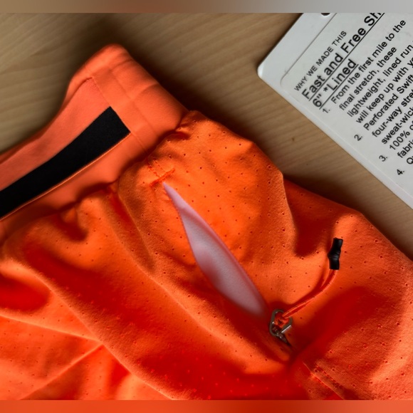 Lululemon fast and free 6" lined running shorts - Picture 6 of 8